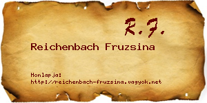 Reichenbach Fruzsina névjegykártya